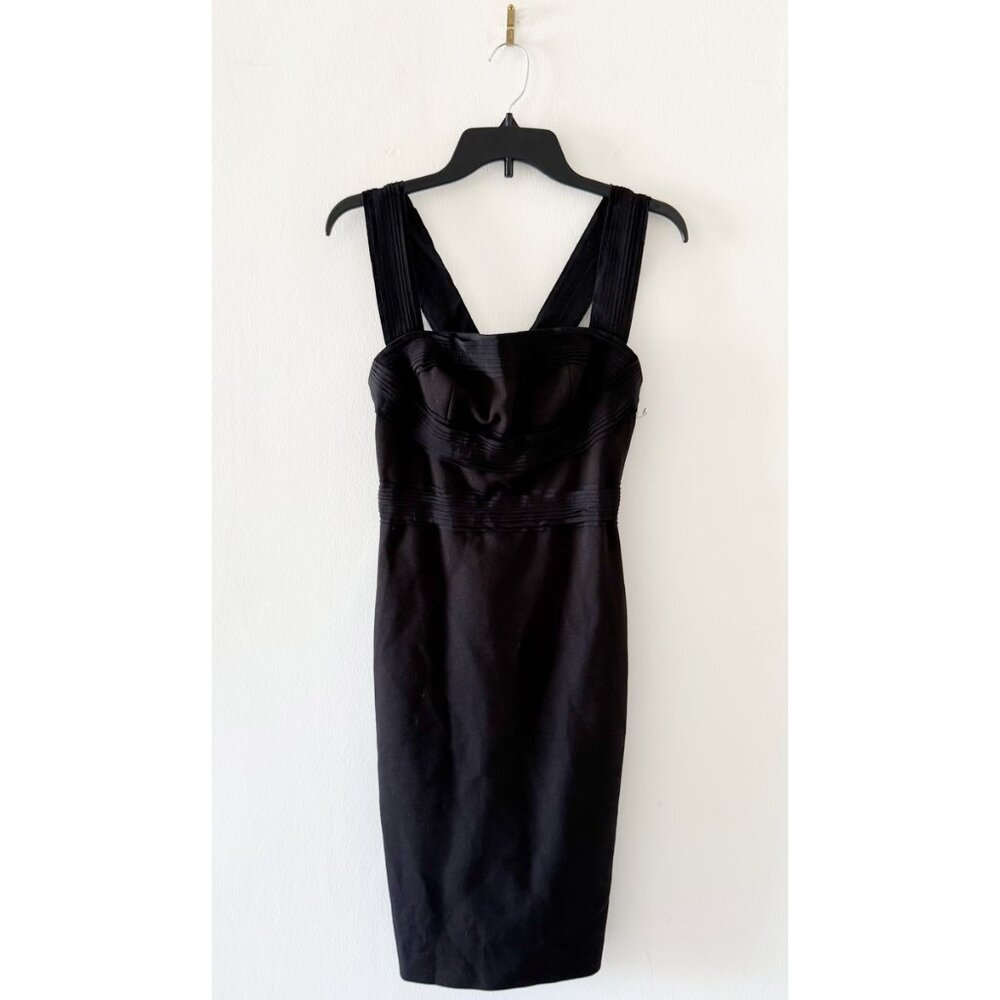 Robert Rodriguez Black Bodycon Ponte Cocktail Party Night Dress Size 2